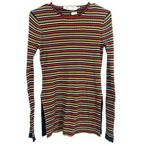 Proenza Shouler White Label Striped‎ Ribbed Sweater Top Tunic Small
